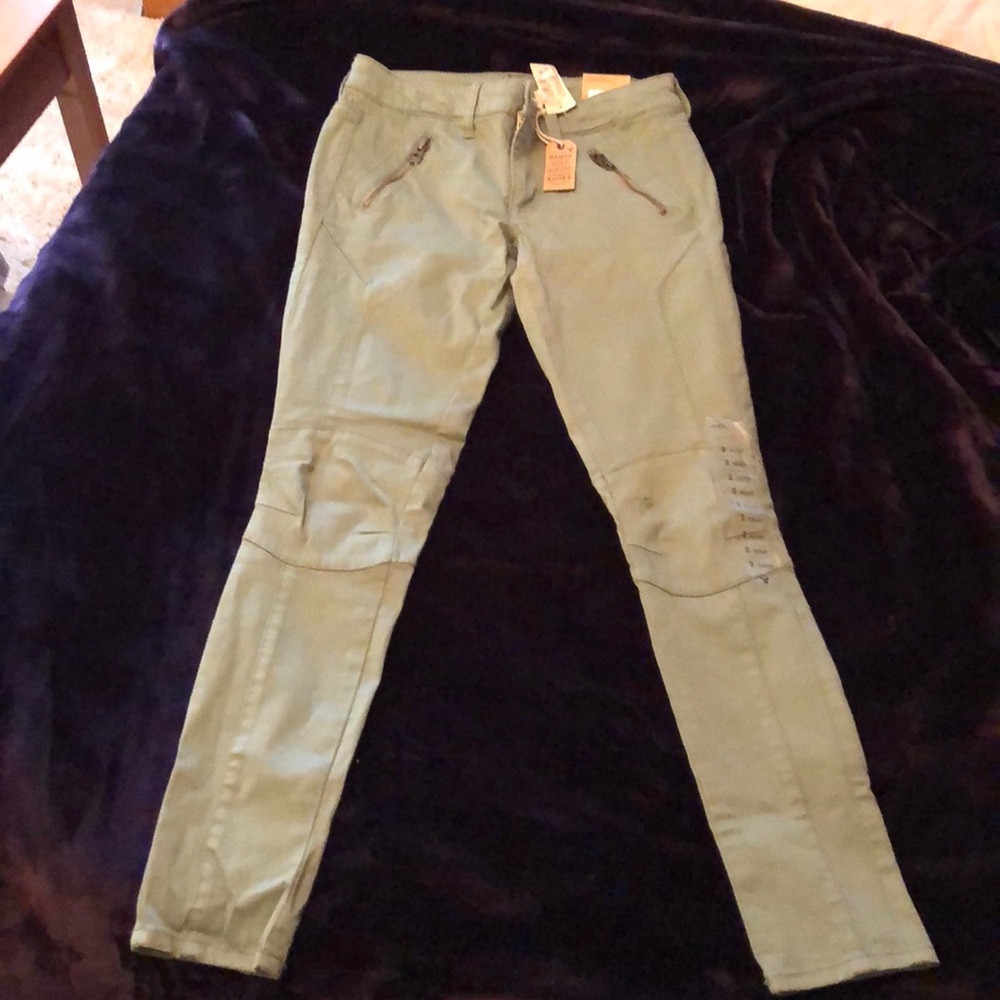 Olive ankle jeggings. Size 2.
